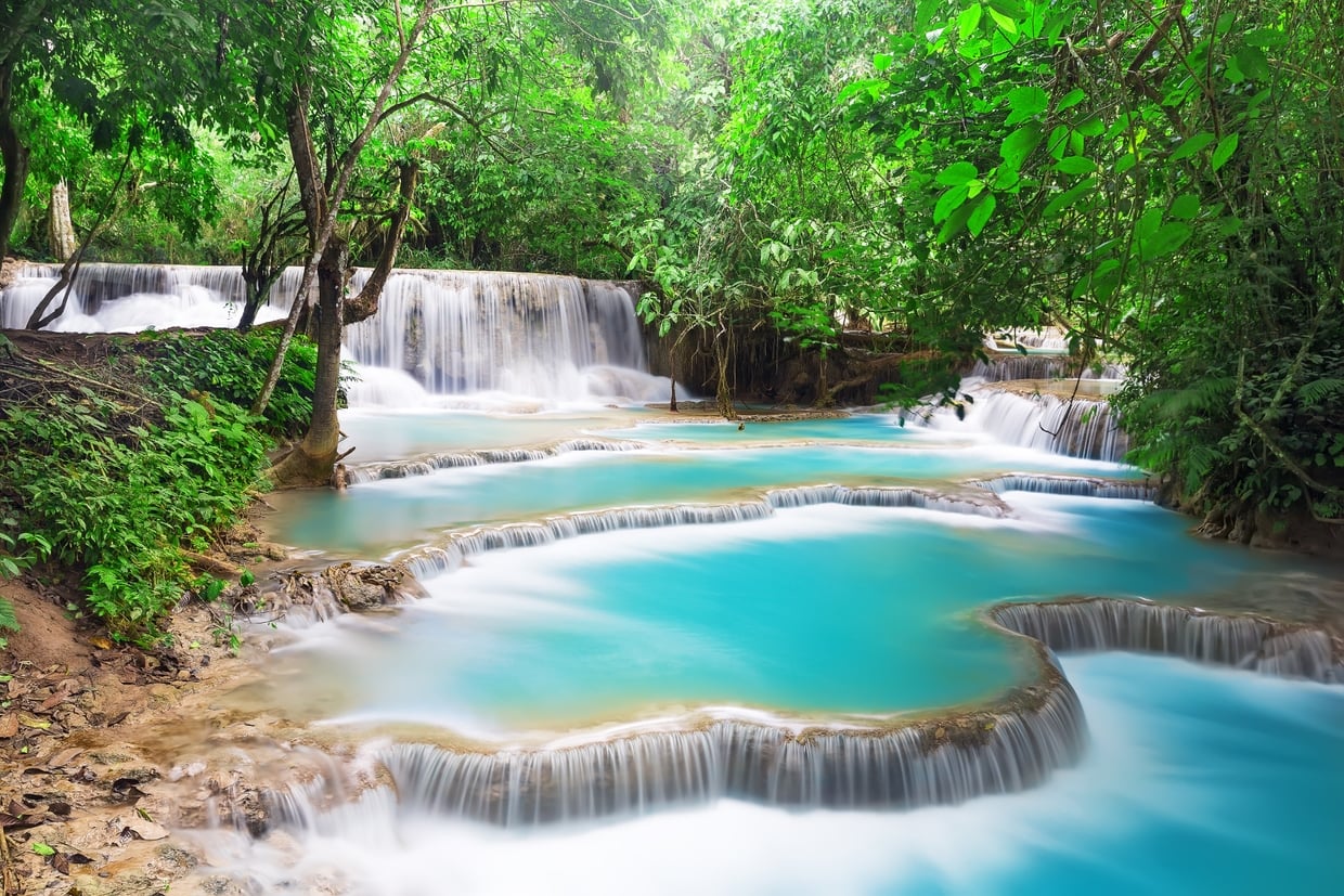 Kuang Si falls, Luang Prabang, Laos